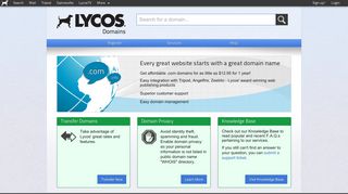 Lycos Domains