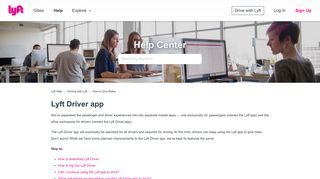 Lyft Driver app – Lyft Help