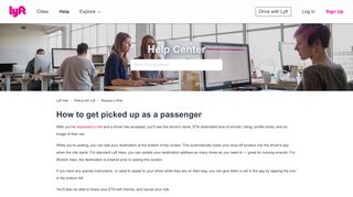 How to get picked up as a passenger – Lyft Help