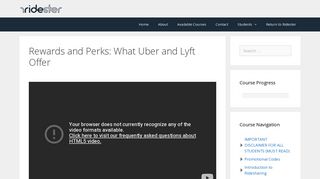 Rewards and Perks | Uber & Lyft Driver Training | Ridester.com