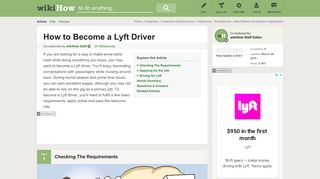 How to Become a Lyft Driver: 15 Steps (with Pictures) - wikiHow