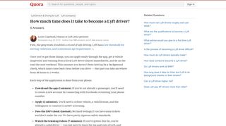 How much time does it take to become a Lyft driver? - Quora