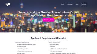 Toronto and the Greater Toronto Area Lyft Driver Requirements ...