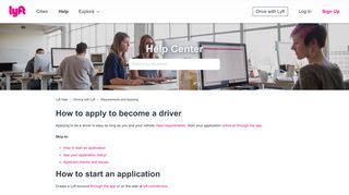 How to apply to become a driver – Lyft Help