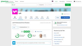 Lyft Professional Driver Reviews | Glassdoor.co.uk