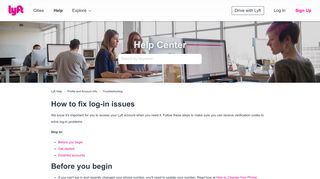 How to fix log-in issues – Lyft Help