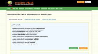 Lymboo Math | Standardized Test Preparation