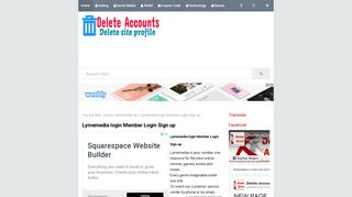 Lymemedia login Member Login Sign up - Delete Your Online Accounts