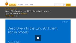 Deep Dive into the Lync 2013 client sign in process | Lync Conference ...