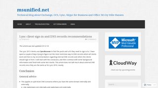 Lync client sign-in and DNS records recommendations – msunified.net