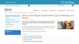 How to Join Skype for Business (Lync) Meetings as a Guest - Blink