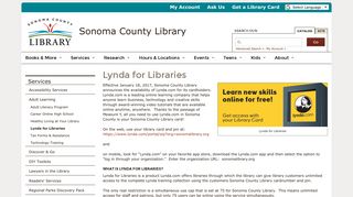 Lynda for Libraries | Sonoma County Library