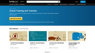 Oracle Training and Tutorials | Lynda.com