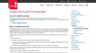 lynda.com Online Training Library - Staffordshire University
