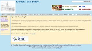 TylerSIS - Parent Log-In - Lyndon Town School