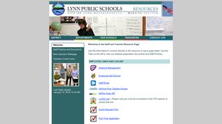 Lynn School Department - For Staff - Lynn Public Schools