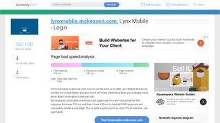 Access lynxmobile.mckesson.com. Lynx Mobile - Login