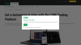 LYNX Trading Platform. Trading on Desktop, Tablet & Mobile
