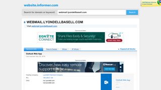 webmail.lyondellbasell.com at WI. Outlook Web App - Website Informer