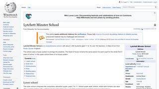 Lytchett Minster School - Wikipedia