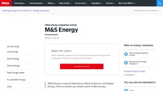 M&S Energy - Which?
