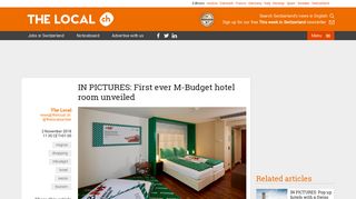 IN PICTURES: First ever M-Budget hotel room unveiled - The Local