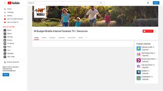 M-Budget Mobile Internet Festnetz TV / Swisscom - YouTube