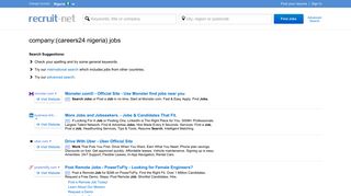 All Jobs Careers24 Nigeria Jobs In Nigeria | Recruit.net