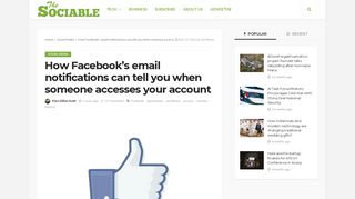 How Facebook's email notifications can tell you when ... - The Sociable