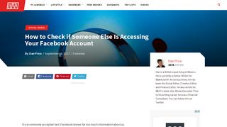 How to Check if Someone Else Is Accessing Your Facebook Account