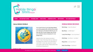 Gala Bingo Mobile App | Get Your £30 Deposit Bonus Here!