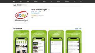 eBay Kleinanzeigen on the App Store - iTunes - Apple