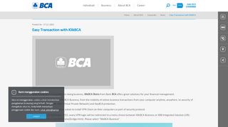 BCA - Easy Transaction with KlikBCA