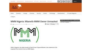 MMM Nigeria: Mbanefo MMM Owner Unmasked | NTA.ng - Breaking ...