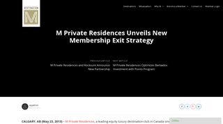 M Private Residences Unveils New Membership Exit Strategy ...