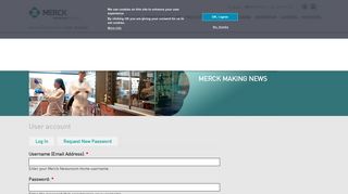 User account | Merck Newsroom Home