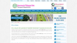 RTA m-Wallet - TELANGANA transport department