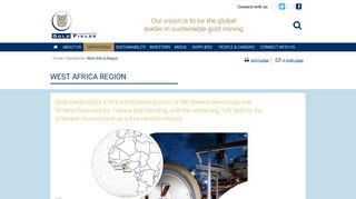 West Africa Region | Operations | Gold Fields