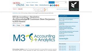 M3 Accounting + Analytics AccKnowledge® Customer Base ...