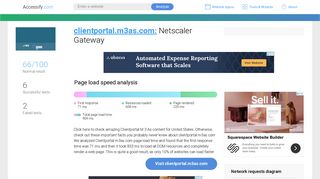 Access clientportal.m3as.com. Netscaler Gateway