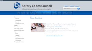 Master Electricians - Safety Codes Council