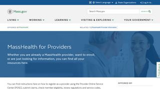 MassHealth for Providers | Mass.gov