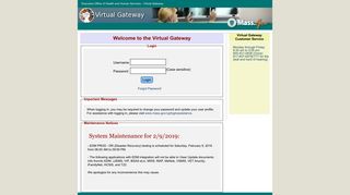 Virtual Gateway: Executive Office of Health and Human Services
