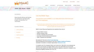 MAAC – Join the MAAC Team