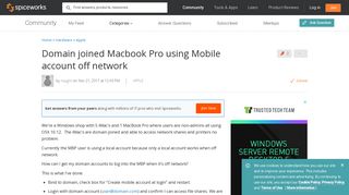 [SOLVED] Domain joined Macbook Pro using Mobile account off ...