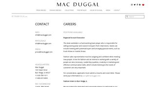 Contact - Mac Duggal