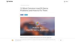 12 Fixes to macOS Sierra Problems - MacPaw