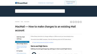 MacMail — How to make changes to an existing Mail account ...