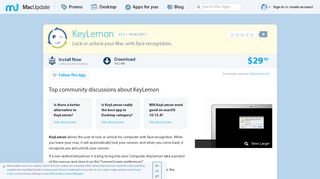 KeyLemon 4.0.4 free download for Mac | MacUpdate