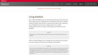 Using WebMail - Using Mac OS X Lion Server [Book] - O'Reilly Media